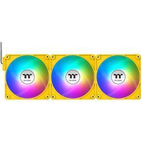 Thermaltake CT140 EX Reverse ARGB Sync PC Cooling Fan Bumblebee 3 Pack PC-ventilator Geel (b x h x d) 120 x 120 x 25 mm Thermaltake CT140 EX Reverse ARGB Sync PC Cooling Fan Bumblebee 3 Pack PC-ventilator Geel (b x h x d) 120 x 120 x 25 mm