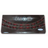 KMC dlc 10 116 schakels - roodzwart - fietsketting - thumbnail