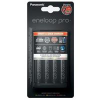 Panasonic BQ-CC55 snellader + 4 Eneloop Pro AA batterijen - thumbnail