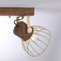 Just Light PlafondlampAlami bruin messing 2-lichts - 11487-60 - thumbnail