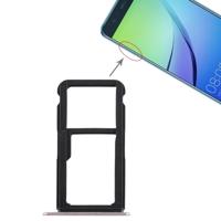 SIM-kaarthouder + SIM-kaarthouder / Micro SD-kaart lade voor Huawei Nova Lite (roze) - thumbnail