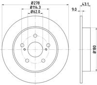 Remschijf 55223 8DD355116791 - thumbnail