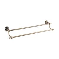 Dubbele Handdoekhouder Sapho Diamond Hangend 60.5 cm Brons - thumbnail