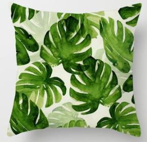 Tropische planten kussen zaak polyester decoratieve kussenslopen groene bladeren gooien kussen cover Square 45CM x45CM (5) Tropische planten kussen zaak polyester decoratieve kussenslopen groene bladeren gooien kussen cover Square 45CM x45CM (5)