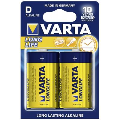 Batterij D 2X Varta Alkaline Longlife Power