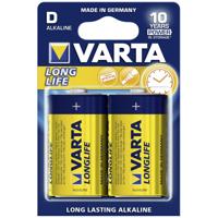 Batterij D 2X Varta Alkaline Longlife Power - thumbnail