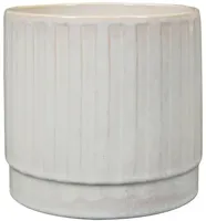 TS Collection bloempot sarien keramiek 21x19cm off white - thumbnail