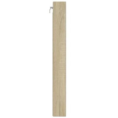 Vitrinekast 100x8,5x75 cm bewerkt hout sonoma eikenkleurig