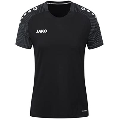 JAKO 6122D T-Shirt Performance Dames - Zwart/Antra Light - 38