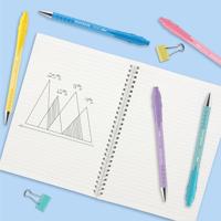 Paper Mate balpen Flexgrip Pastel RT, medium, zwarte inkt, blister van 5 stuks, assorti - thumbnail