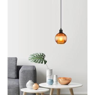 Globo HanglampZumba oranje glas Ø 15cm - 15638B