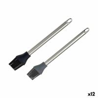 Keukenborstel Kinvara Siliconen Roestvrij staal 28 x 4,5 X 2 cm (12 Stuks) - thumbnail