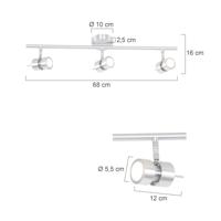 Steinhauer Spot natasja LED 7903st staal - thumbnail