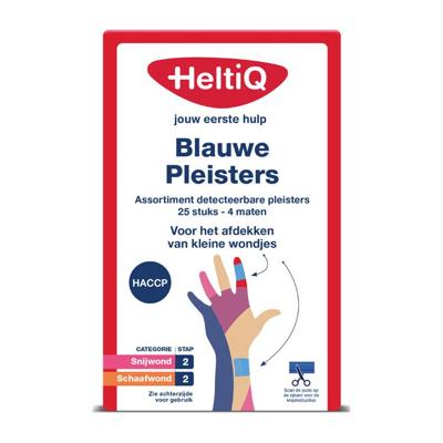 HeltiQ Detecteerbare Pleisters Blauw HeltiQ Detecteerbare Pleisters Blauw