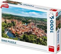 DinoToys Dino puzzel - drone beeld český krumlov - 1000 stukjes - thumbnail