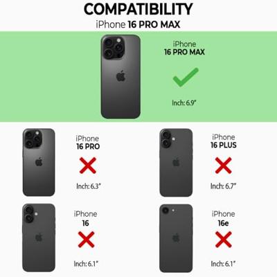 Høyde iPhone 16 Pro Max backcover - Telefoonhoes met koord - Beachy Blue