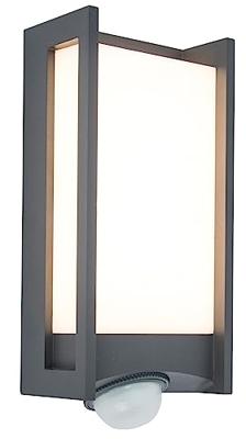 Lutec Antraciete wandlampQubo met sensor - 5193002118