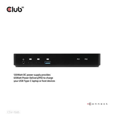 club3D KVM Switch 4K60Hz KVM-switch HDMI, DisplayPort Afstandsbediening 3840 x 2160 Pixel club3D KVM Switch 4K60Hz KVM-switch HDMI, DisplayPort Afstandsbediening 3840 x 2160 Pixel