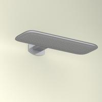 Hoofddouche BWS Ultra met Waterval en Douche-Arm Geborsteld Staal - thumbnail