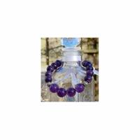 Edelstenen Shamballa Armband Amethist - thumbnail