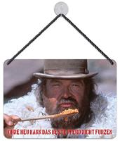 Bud Spencer Tin Sign Bohnen 16,5 x 11,5 cm - thumbnail
