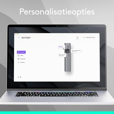 Logitech Spotlight Grijs Draadloze presenter