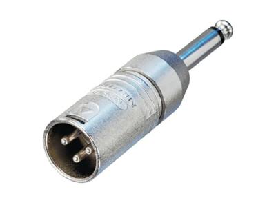 NEUTRIK Adapter XLR(M)/6.35 Jack mono NA2MP