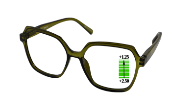 Leesbril Vista Bonita Mira Multifocaal-Army-green-+1.50-+3.00