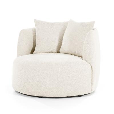 Eleonora Fauteuil 'Louis' Bouclé, kleur Beige