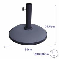 Marbueno Basis Parasol Rond Cement 36x29,5 cm 11KG Grijs Tuin, Zwembad, Terras 10442 - thumbnail