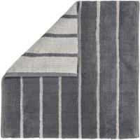 Cawö CAWÖ Home Keerbare Badmat Balance Gestreept 1008 73 anthrazit 60x60 - thumbnail