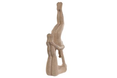 Decoratieve figuren Home ESPRIT Beige Yoga 21,4 x 8,8 x 40 cm