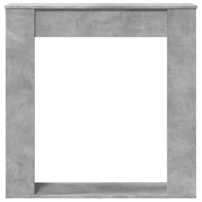 Haardombouw 100x20x100 cm bewerkt hout betongrijs