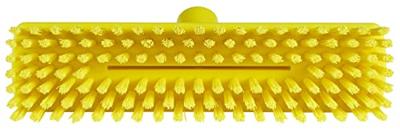 Vikan Vloerschrobber hard met waterdoorlaat 65x270 geel