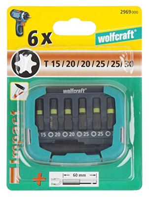 Wolfcraft Impact-bit-box | TORX® | T15-30 | 7-delig | 1 set - 2969000