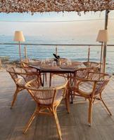 Vloerlamp op zonne-energie en oplaadbaar - LUMISKY - STANDY WOOD SOLAR - H150 cm - Dimbare warm witte LED - thumbnail