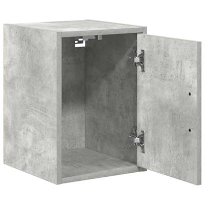 VidaXL Garage wandkast betongrijs bewerkt hout VidaXL Garage wandkast betongrijs bewerkt hout