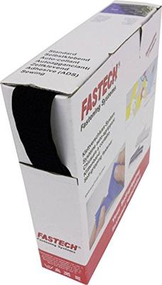 FASTECH® B25-OMNI-999910 Klittenband Om op te naaien, Om te bundelen Haak- en lusdeel (l x b) 10 m x 25 mm Zwart 10 m