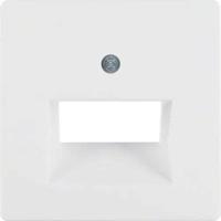 Berker Q1 centraalplaat voor RJ45 UAE doos polarwit - thumbnail