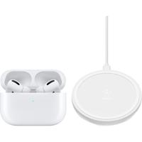Apple AirPods Pro met Draadloze Oplaadcase + Belkin Boost Up Draadloze Oplader 10W Wit - thumbnail