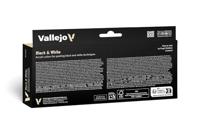 Vallejo 70151 Modelspoor mengkleur Donkergrijs, Beige, Wit, Zwart, Bruin, Agaatgrijs, Ivoor, Grijs 8 stuk(s) - thumbnail