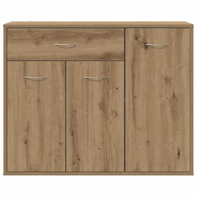 Dressoir ambachtelijk spaanplaat hout ambachtelijk eikenkleurig