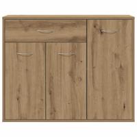 Dressoir ambachtelijk spaanplaat hout ambachtelijk eikenkleurig - thumbnail