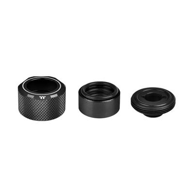 Thermaltake Pacific C-PRO G1/4 PETG Tube 16mm OD Compression - Black (6-Pack Fittings) Waterkoelingfitting Thermaltake Pacific C-PRO G1/4 PETG Tube 16mm OD Compression - Black (6-Pack Fittings) Waterkoelingfitting