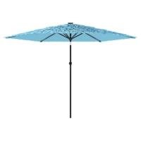 Parasol met stalen paal 288x288x225 cm blauw - thumbnail