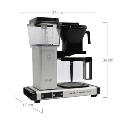 Moccamaster KBG SELECT Koffiefilter apparaat Grijs - thumbnail