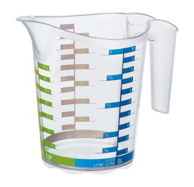 Rotho Domino Maatbeker 1L Transparant