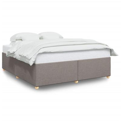 Bedframe zonder matras stof taupe 200x200 cm