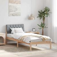 Bedframe Bruin en lichtgrijs 75 x 190 cm Massief grenenhout - thumbnail