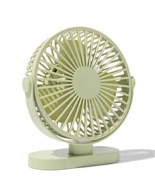 HEMA Bureauventilator ⌀17.5cm groen (lichtgroen)